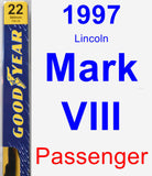 Passenger Wiper Blade for 1997 Lincoln Mark VIII - Premium