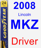 Driver Wiper Blade for 2008 Lincoln MKZ - Premium