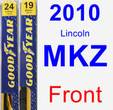 Front Wiper Blade Pack for 2010 Lincoln MKZ - Premium