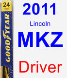 Driver Wiper Blade for 2011 Lincoln MKZ - Premium