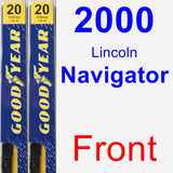 Front Wiper Blade Pack for 2000 Lincoln Navigator - Premium