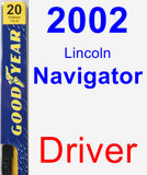 Driver Wiper Blade for 2002 Lincoln Navigator - Premium