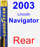 Rear Wiper Blade for 2003 Lincoln Navigator - Premium