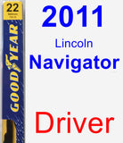 Driver Wiper Blade for 2011 Lincoln Navigator - Premium