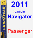 Passenger Wiper Blade for 2011 Lincoln Navigator - Premium