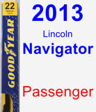 Passenger Wiper Blade for 2013 Lincoln Navigator - Premium