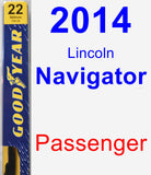 Passenger Wiper Blade for 2014 Lincoln Navigator - Premium