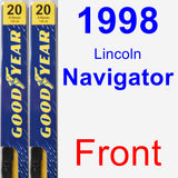 Front Wiper Blade Pack for 1998 Lincoln Navigator - Premium