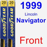 Front Wiper Blade Pack for 1999 Lincoln Navigator - Premium