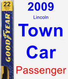 Passenger Wiper Blade for 2009 Lincoln Town Car - Premium