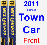 Front Wiper Blade Pack for 2011 Lincoln Town Car - Premium