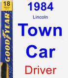 Driver Wiper Blade for 1984 Lincoln Town Car - Premium