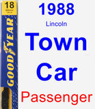 Passenger Wiper Blade for 1988 Lincoln Town Car - Premium