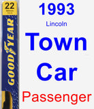 Passenger Wiper Blade for 1993 Lincoln Town Car - Premium