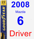 Driver Wiper Blade for 2008 Mazda 6 - Premium