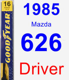 Driver Wiper Blade for 1985 Mazda 626 - Premium