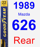 Rear Wiper Blade for 1989 Mazda 626 - Premium