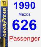 Passenger Wiper Blade for 1990 Mazda 626 - Premium