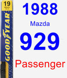 Passenger Wiper Blade for 1988 Mazda 929 - Premium