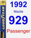 Passenger Wiper Blade for 1992 Mazda 929 - Premium