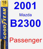 Passenger Wiper Blade for 2001 Mazda B2300 - Premium