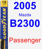 Passenger Wiper Blade for 2005 Mazda B2300 - Premium