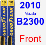 Front Wiper Blade Pack for 2010 Mazda B2300 - Premium