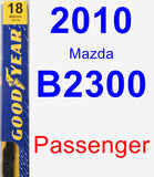 Passenger Wiper Blade for 2010 Mazda B2300 - Premium