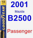 Passenger Wiper Blade for 2001 Mazda B2500 - Premium