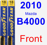 Front Wiper Blade Pack for 2010 Mazda B4000 - Premium