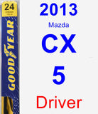 Driver Wiper Blade for 2013 Mazda CX-5 - Premium