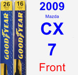 Front Wiper Blade Pack for 2009 Mazda CX-7 - Premium