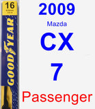 Passenger Wiper Blade for 2009 Mazda CX-7 - Premium