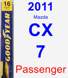 Passenger Wiper Blade for 2011 Mazda CX-7 - Premium