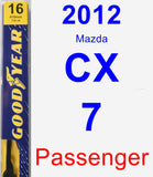 Passenger Wiper Blade for 2012 Mazda CX-7 - Premium