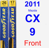 Front Wiper Blade Pack for 2011 Mazda CX-9 - Premium