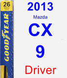 Driver Wiper Blade for 2013 Mazda CX-9 - Premium
