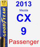 Passenger Wiper Blade for 2013 Mazda CX-9 - Premium