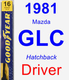 Driver Wiper Blade for 1981 Mazda GLC - Premium