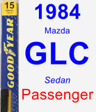 Passenger Wiper Blade for 1984 Mazda GLC - Premium