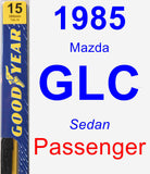 Passenger Wiper Blade for 1985 Mazda GLC - Premium