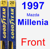 Front Wiper Blade Pack for 1997 Mazda Millenia - Premium