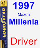 Driver Wiper Blade for 1997 Mazda Millenia - Premium