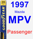 Passenger Wiper Blade for 1997 Mazda MPV - Premium