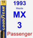 Passenger Wiper Blade for 1993 Mazda MX-3 - Premium