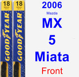 Front Wiper Blade Pack for 2006 Mazda MX-5 Miata - Premium