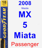 Passenger Wiper Blade for 2008 Mazda MX-5 Miata - Premium