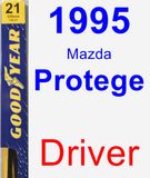 Driver Wiper Blade for 1995 Mazda Protege - Premium