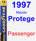 Passenger Wiper Blade for 1997 Mazda Protege - Premium