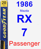 Passenger Wiper Blade for 1986 Mazda RX-7 - Premium